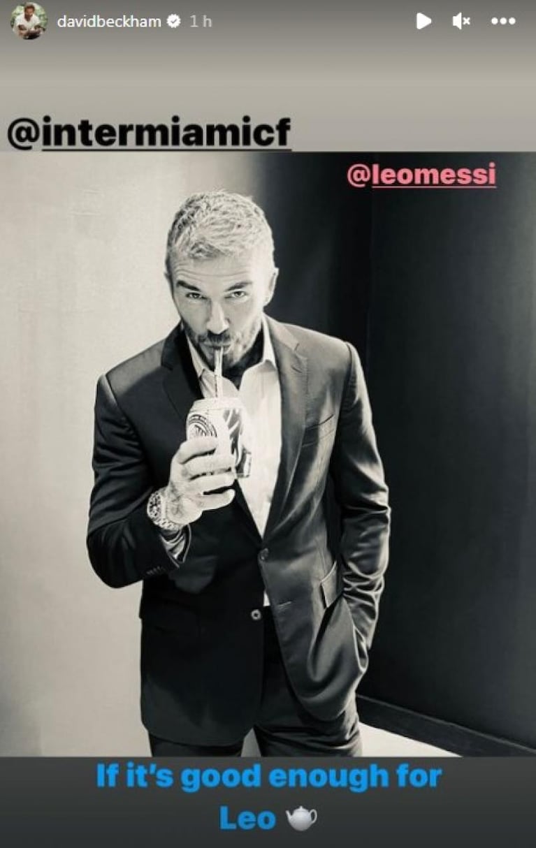 La atrevida respuesta de Messi a la foto que subió Beckham tomando mate