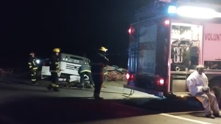 La autovía estuvo cortada por el accidente.