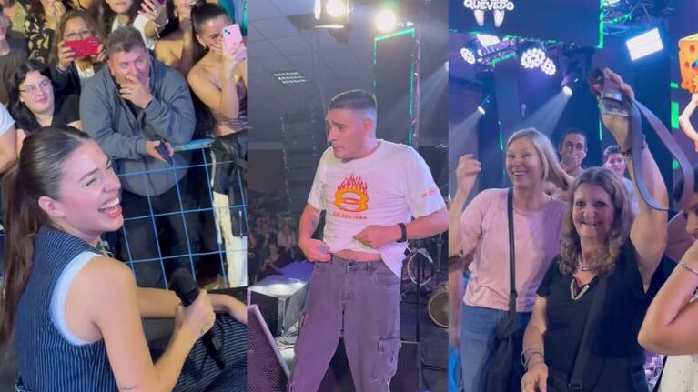 La Banda de Carlitos y Euge Quevedo, a pura risas en su último show en San Basilio.