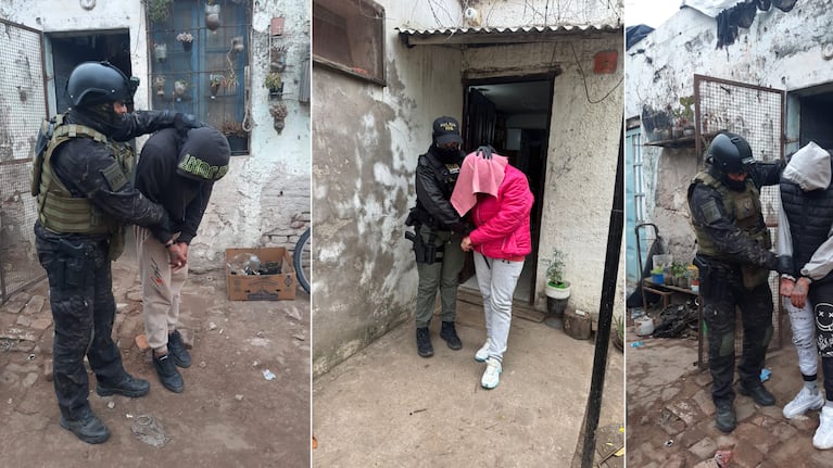 La banda familiar operaba en el sur provincial.