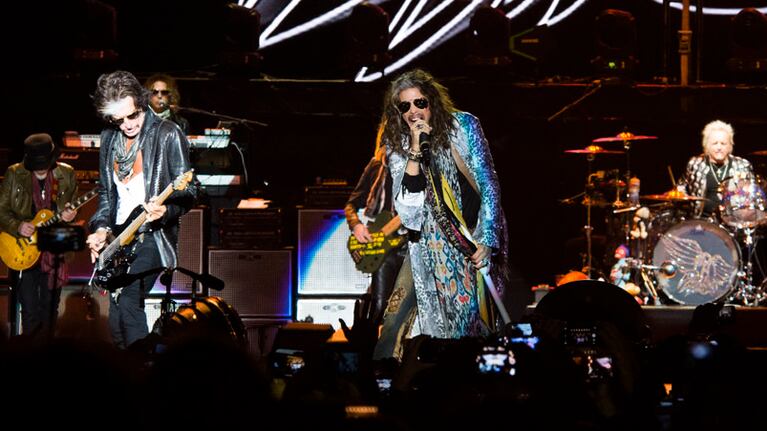 La banda liderada por Steven Tyler y Joe Perry levantó a los cordobeses. Foto: Lucio Casalla / ElDoce.tv.