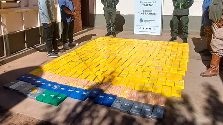 La banda narco integrada por gendarmes fue desbaratada en el norte del país. Foto: MPF.