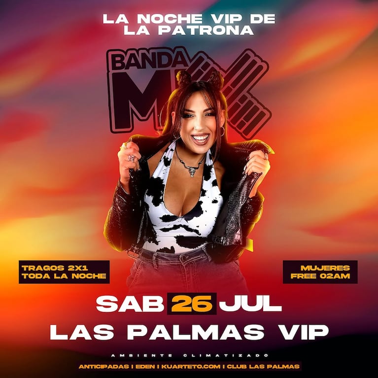 La banda se presenta en Las Palmas Vip