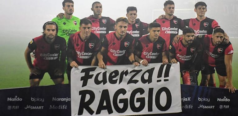 La bandera de Newell's para Raggio.