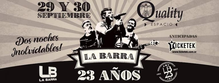 La Barra agotó entradas para los festejos de sus 23 años