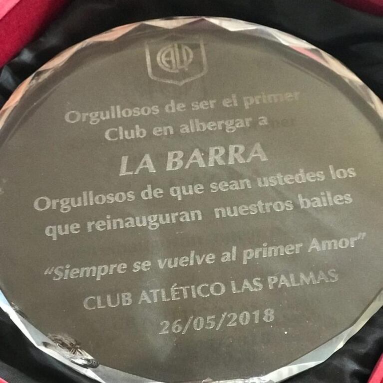 La Barra homenajeado por la Legislatura