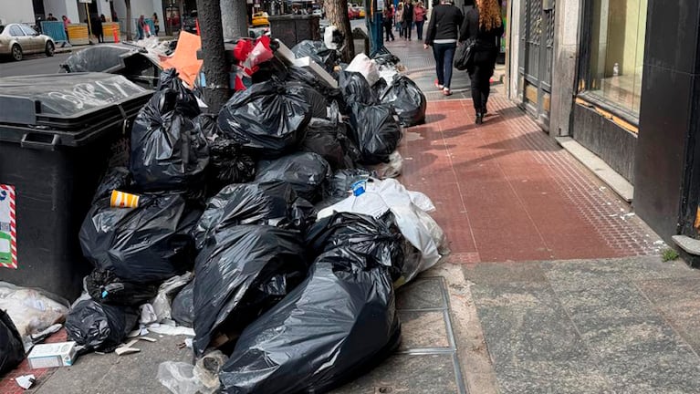 La basura acumulada en el centro de Córdoba.