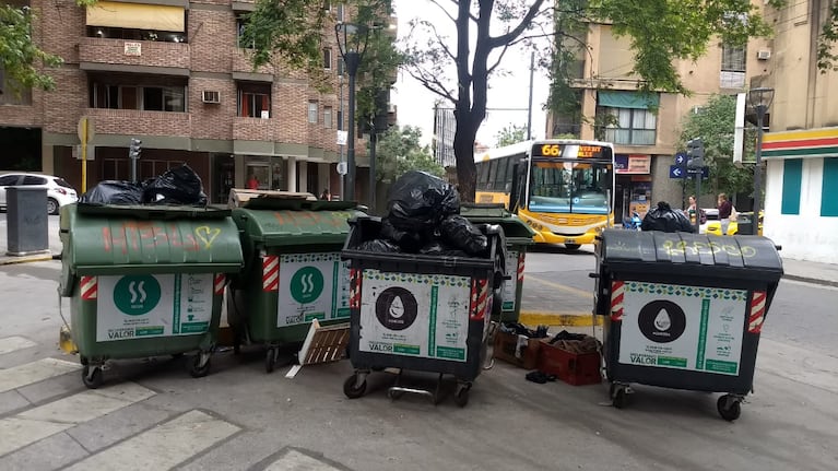 La basura se acumula en cada barrio de Córdoba.