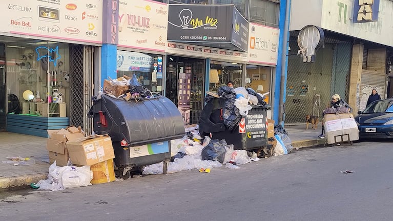 La basura se sigue acumulando en pleno centro. Foto: Pablo Olivarez / ElDoce.
