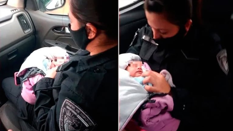 La beba fue llevada a un hospital y está grave. / Foto: Policía de Misiones