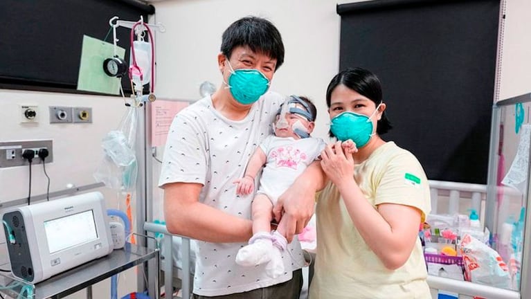 La beba nació a las 25 semanas y sobrevivió gracias a la ayuda de los médicos.