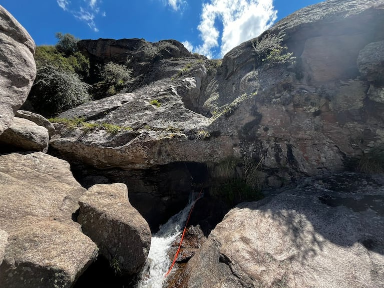 La belleza de la caverna de piedra.