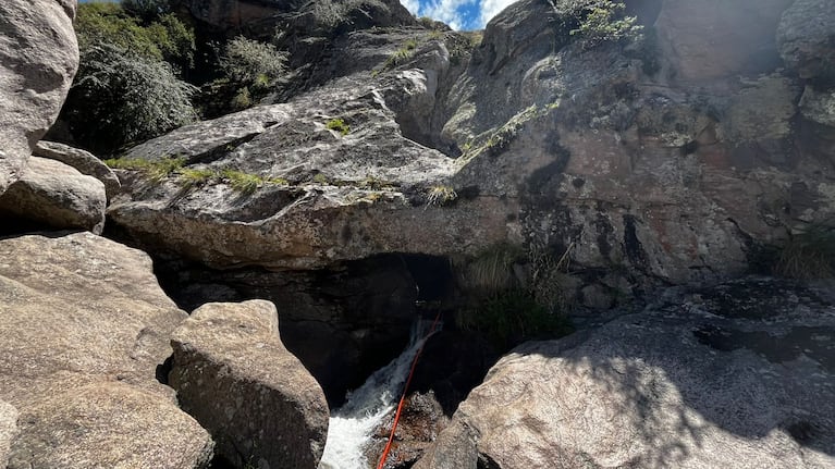 La belleza de la caverna de piedra.