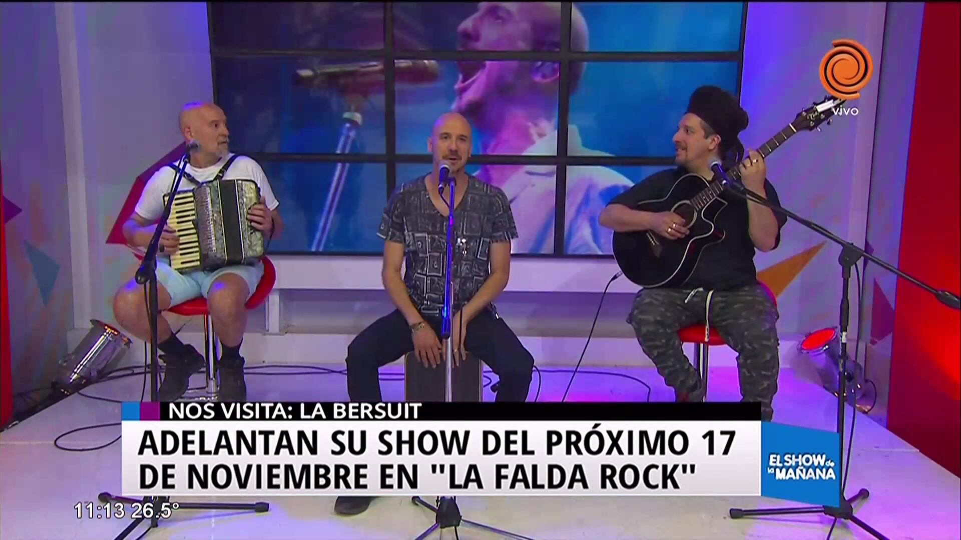 La Bersuit anticipa su show en La Falda