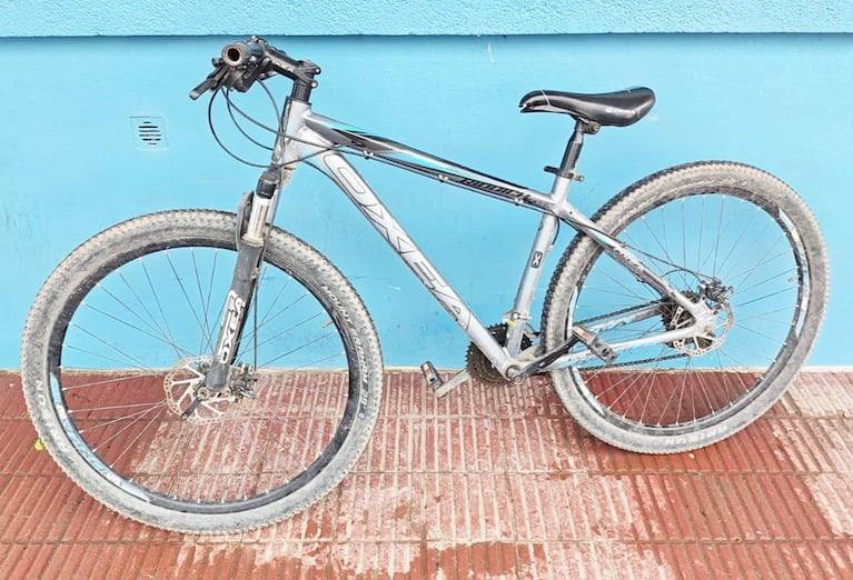 La bicicleta que robaron los menores.