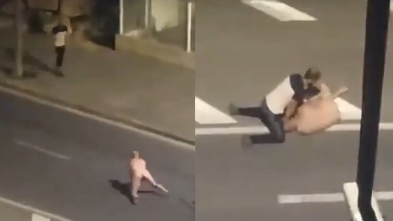 La bizarra pelea en plena calle en Tarragona.