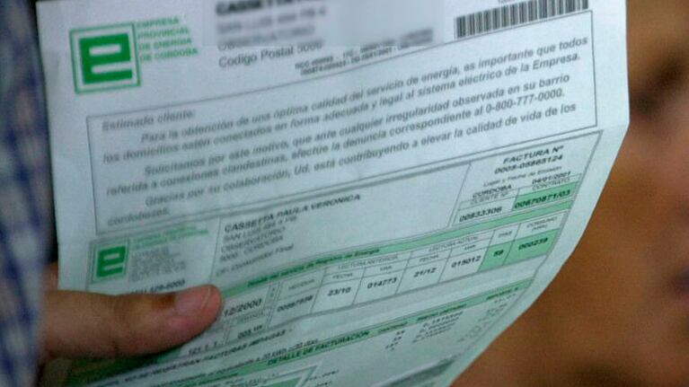 La boleta de EPEC vendrá con más aumento desde marzo.