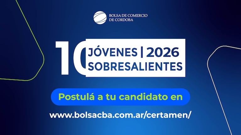 La Bolsa de Comercio de Córdoba busca a los 10 jóvenes sobresalientes de 2026