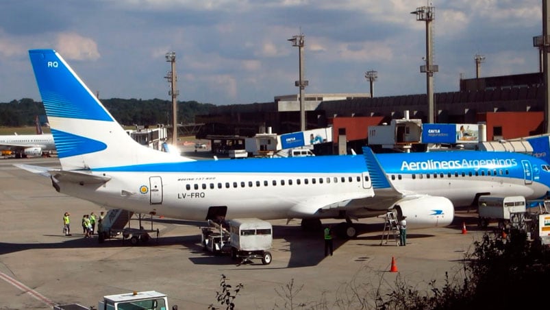 La bronca de los trabajadores de Aerolíneas se coló en pleno avión.