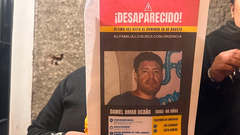La búsqueda de Daniel Ocaño en Córdoba. Foto: Belén Dalmazzo / El Doce.
