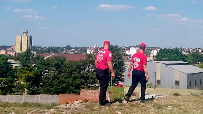 La búsqueda se concentró en la zona de San Vicente.