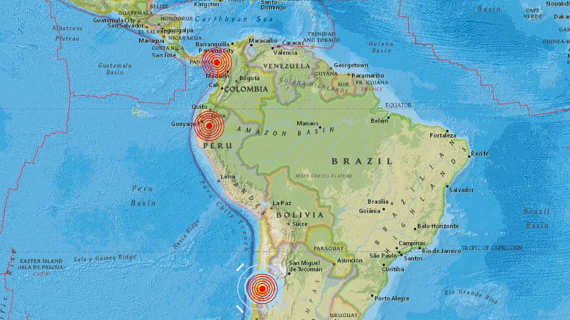 La cadena de terremotos simultáneos en América provocaron pánico.