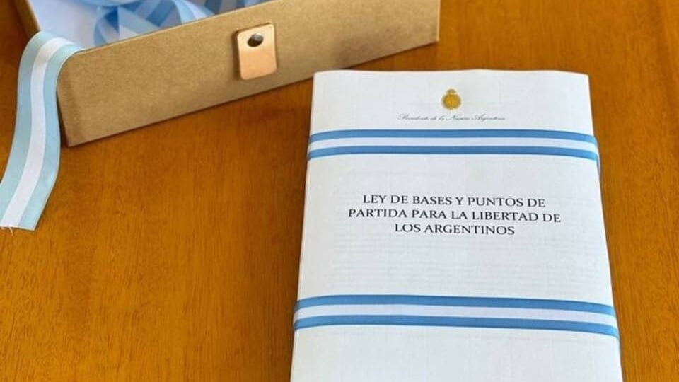 La caída de la Ley Ómnibus en el Congreso fue en febrero.