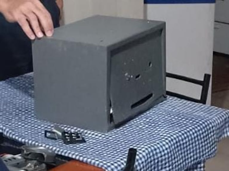 La caja fuerte robada.