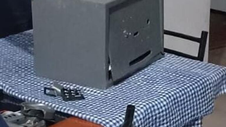 La caja fuerte robada.