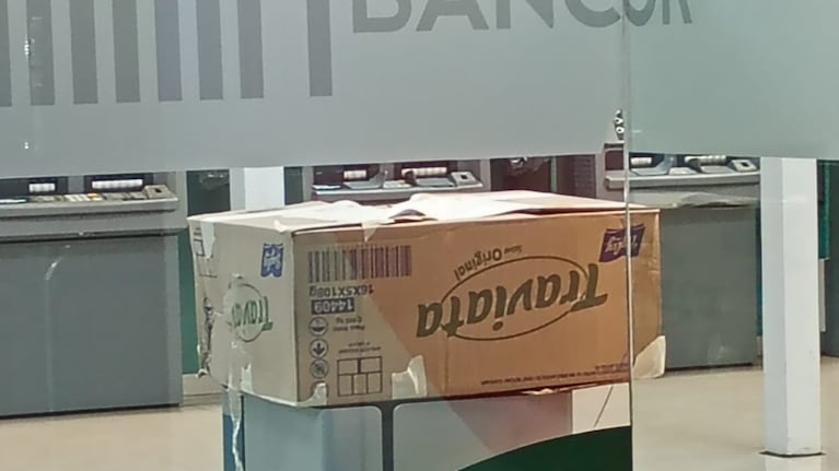 La caja que obligó a un importante operativo en Córdoba capital.