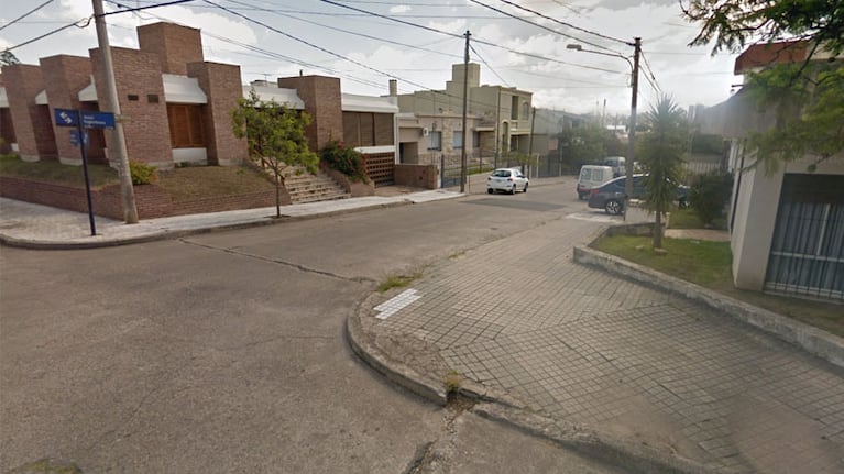La calle donde ocurrió el incendio.