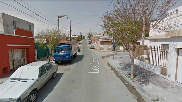 La calle Los Cocos, el lugar del asesinato.