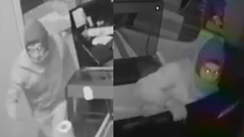 La cámara de seguridad de la carnicería capturó al ladrón de barrio Altamira.