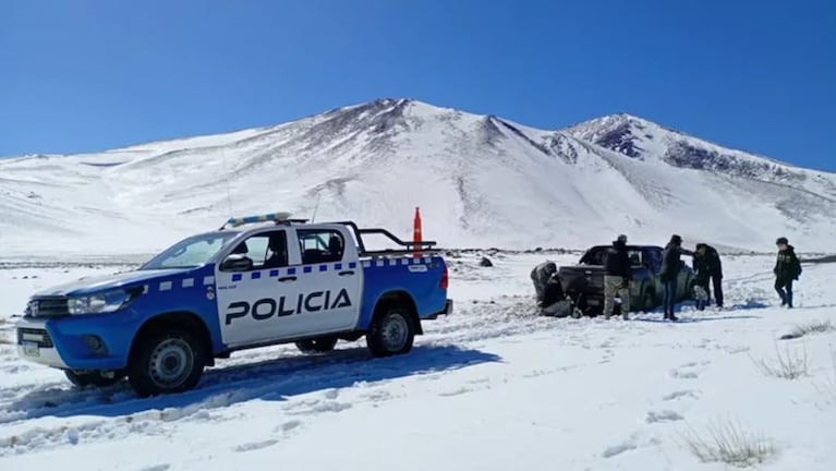 La caminata de la mujer permitió el rescate de su familia en Neuquén. (Foto: Brigada Rural)