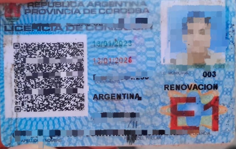 La Caminera detuvo a un sargento del Ejército que mostró un carnet adulterado con lapicera