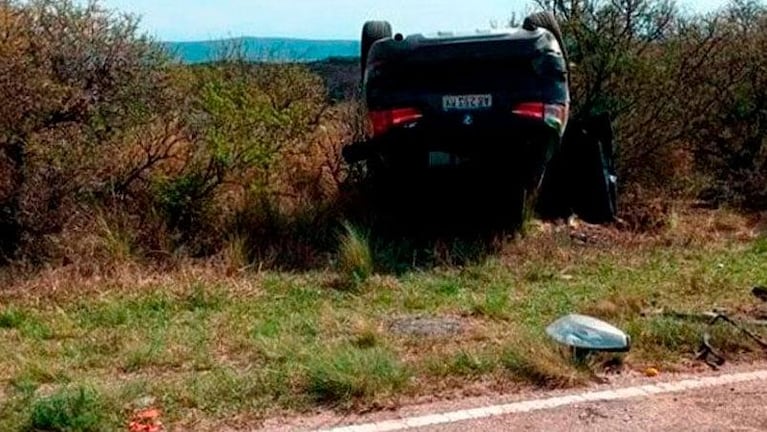 La camioneta en la que viajaba González en el momento de la tragedia.