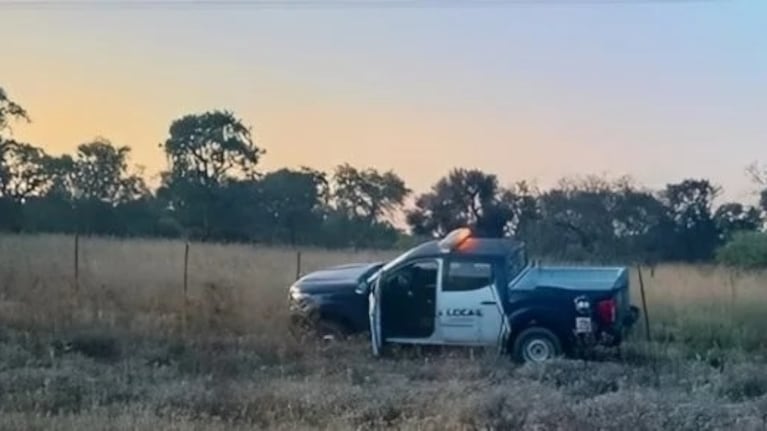 La camioneta fue hallada en un campo de maizales.