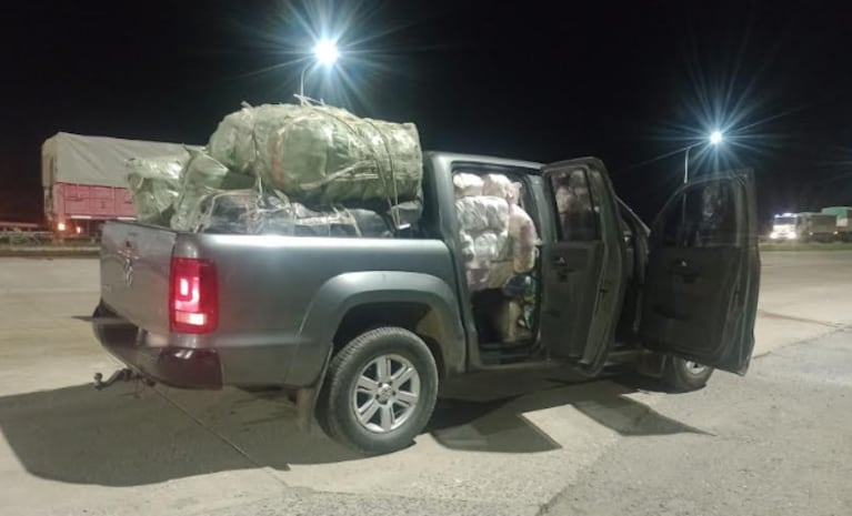 La camioneta fue requisada por Gendarmería nacional.