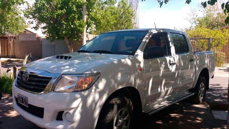 La camioneta Hilux que robaron a pocas cuadras del Parque Sarmiento.