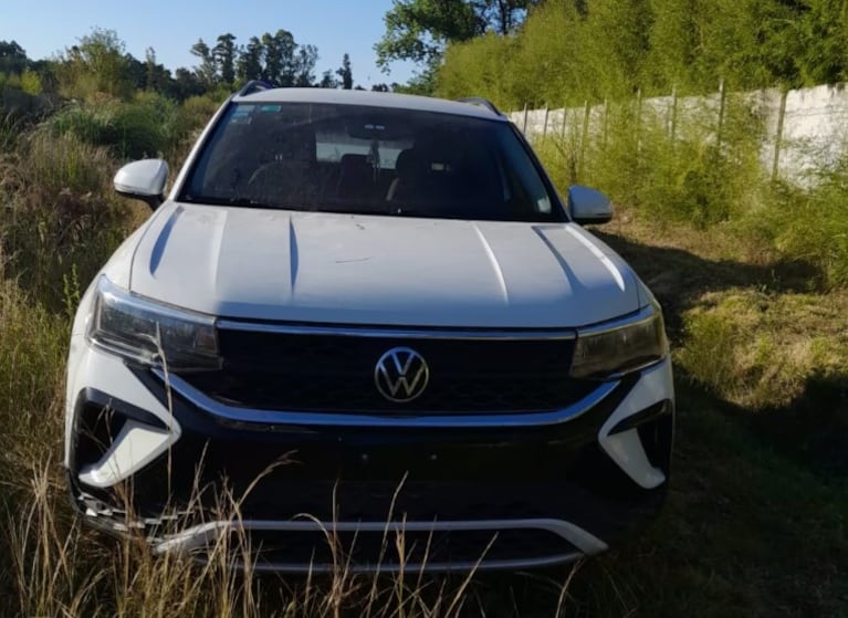 La camioneta involucrada en los crímenes.