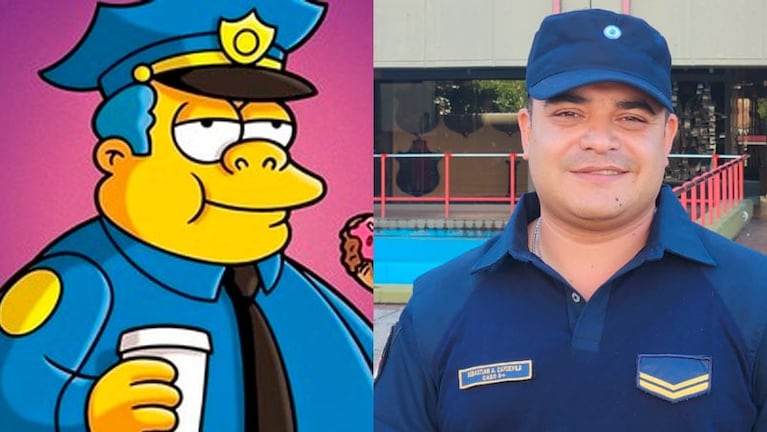 La campaña de La Policía en versión Simpson. 