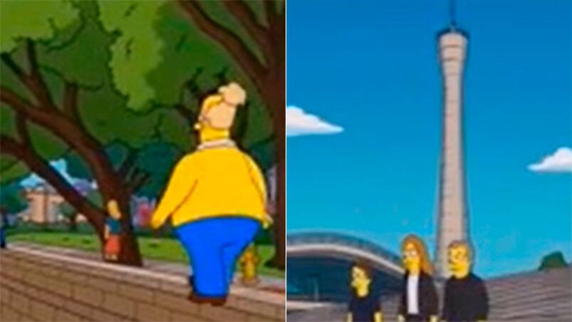 La Cañada, el Kempes y los Capuchinos: cómo se ve Córdoba en versión simpsoniana 
