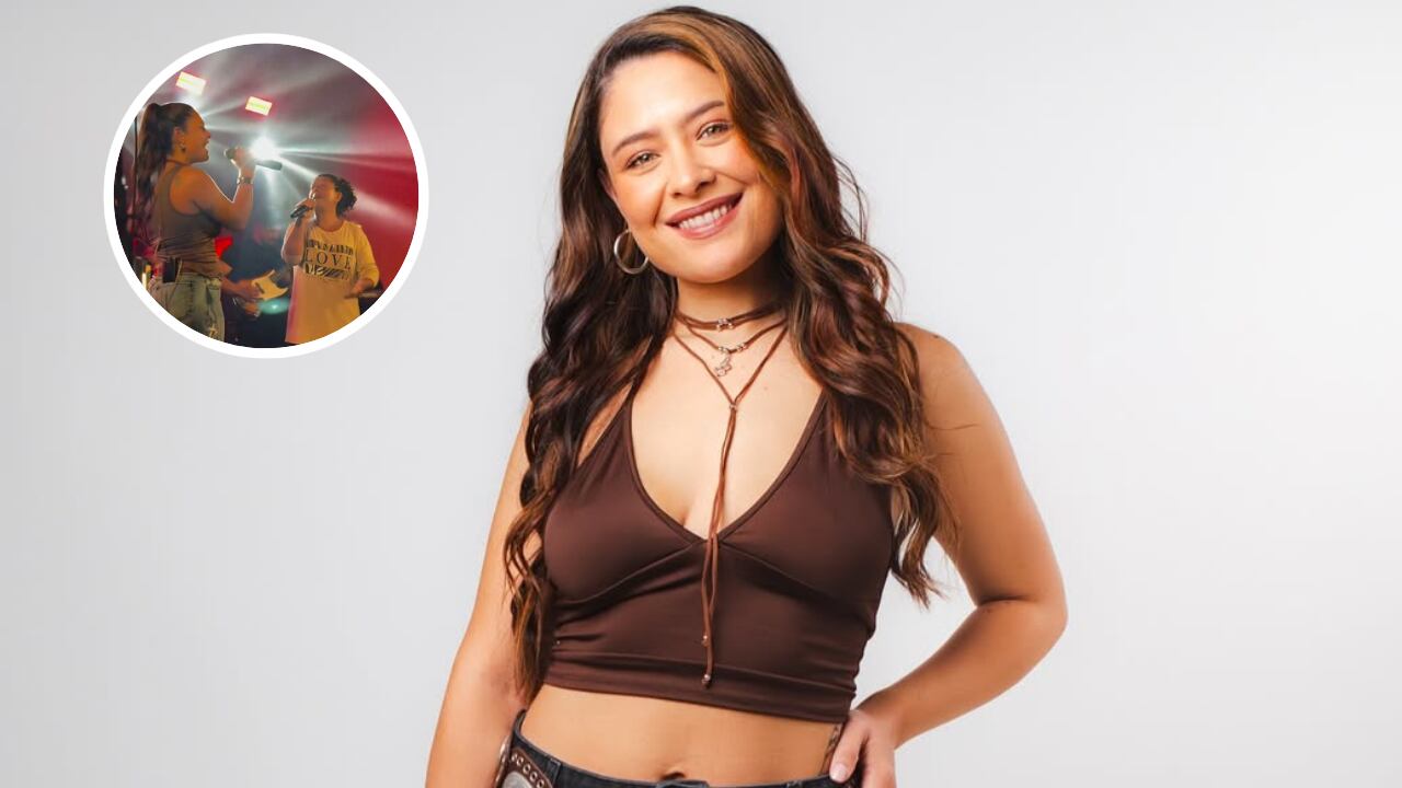 La cantante compartió escenario con su madre para interpretar "Zamba para olvidar".