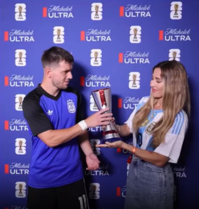 La cantante contó lo que vivió con los jugadores de la Selección.
