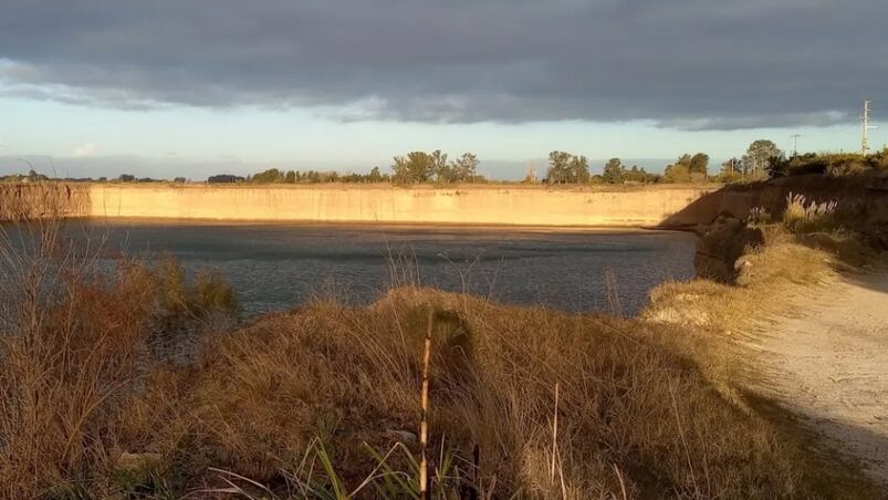 La cantera donde ocurrió la tragedia. 