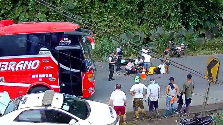 La captura de los instantes previos a la tragedia.