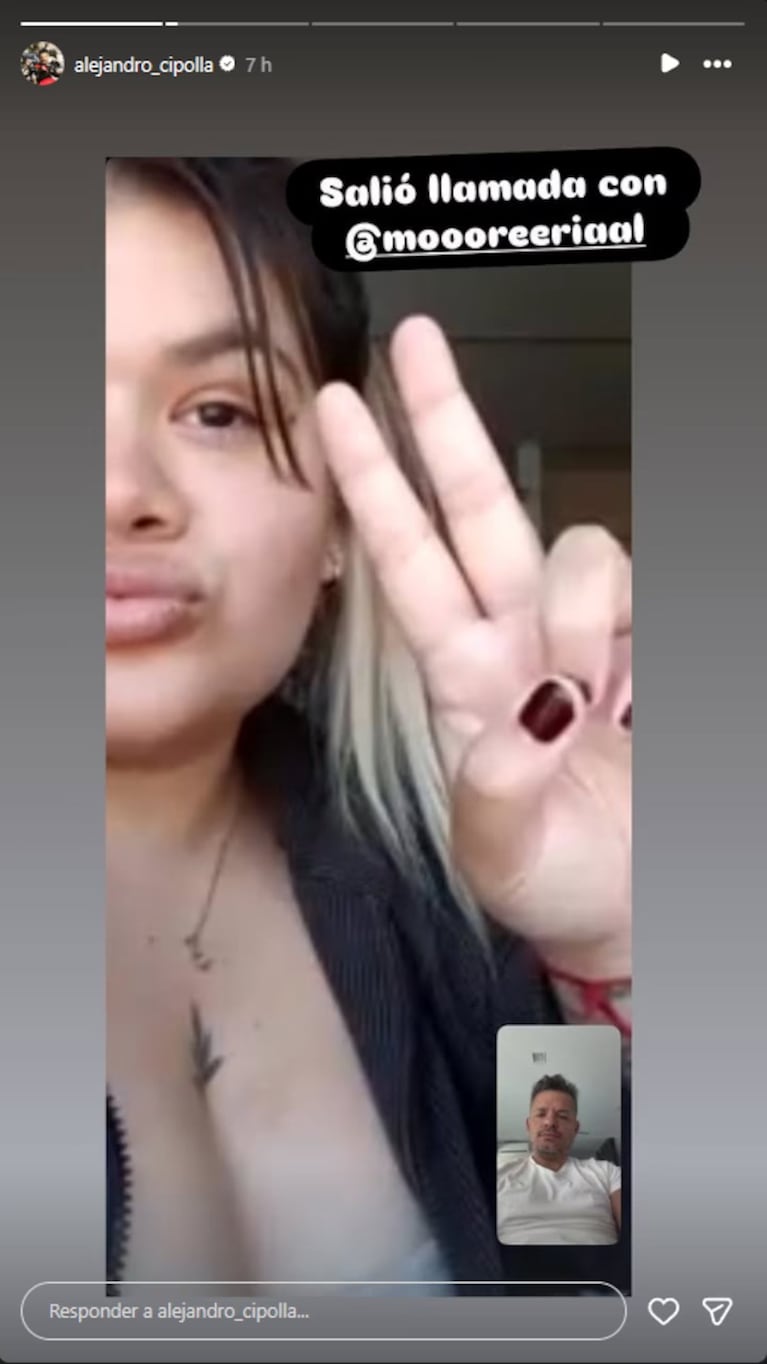 La captura que difundió el abogado de More Rial.