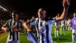 La cara de Matías Godoy lo dice todo: Talleres está de fiesta. Foto: Twitter Conmebol Libertadores.