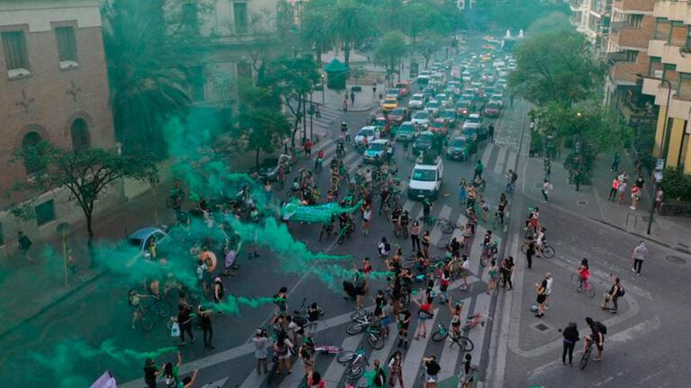 La caravana verde en Córdoba.