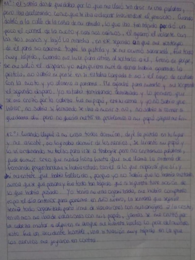 La carta de puño y letra de Nahir Galarza que podría dejarla en libertad 